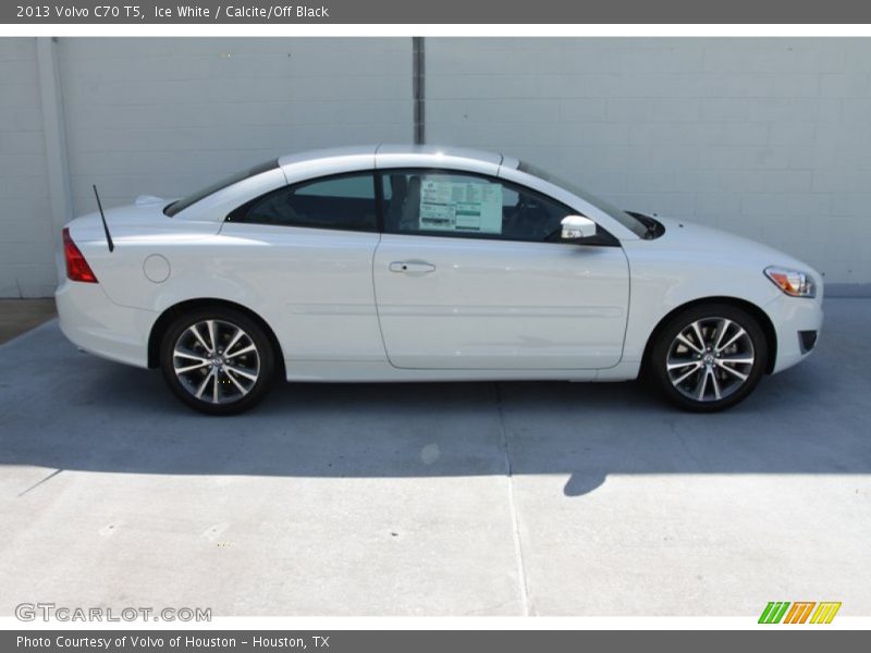 Ice White / Calcite/Off Black 2013 Volvo C70 T5