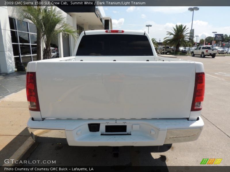 Summit White / Dark Titanium/Light Titanium 2009 GMC Sierra 1500 SLE Crew Cab
