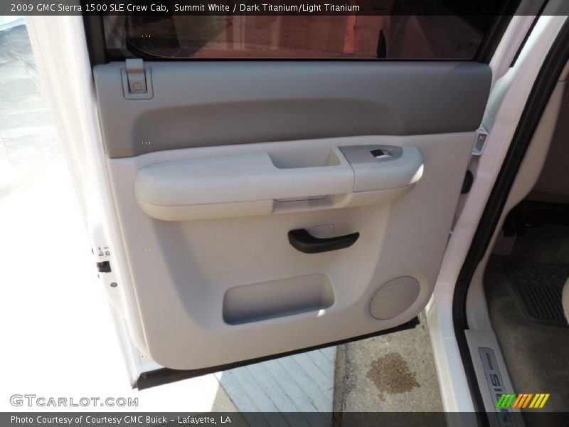 Summit White / Dark Titanium/Light Titanium 2009 GMC Sierra 1500 SLE Crew Cab