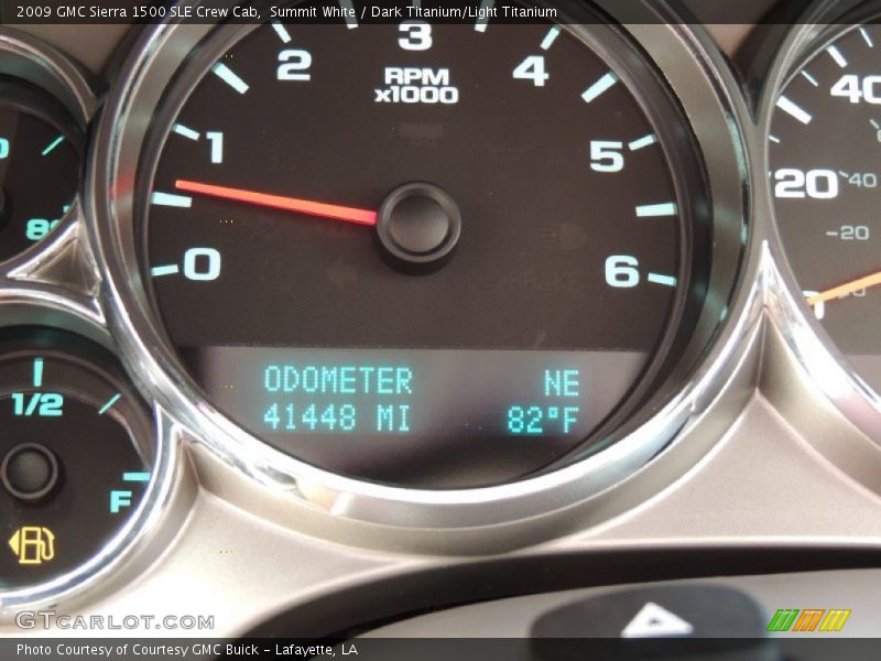 Summit White / Dark Titanium/Light Titanium 2009 GMC Sierra 1500 SLE Crew Cab