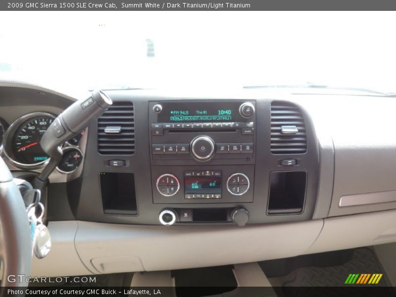 Summit White / Dark Titanium/Light Titanium 2009 GMC Sierra 1500 SLE Crew Cab