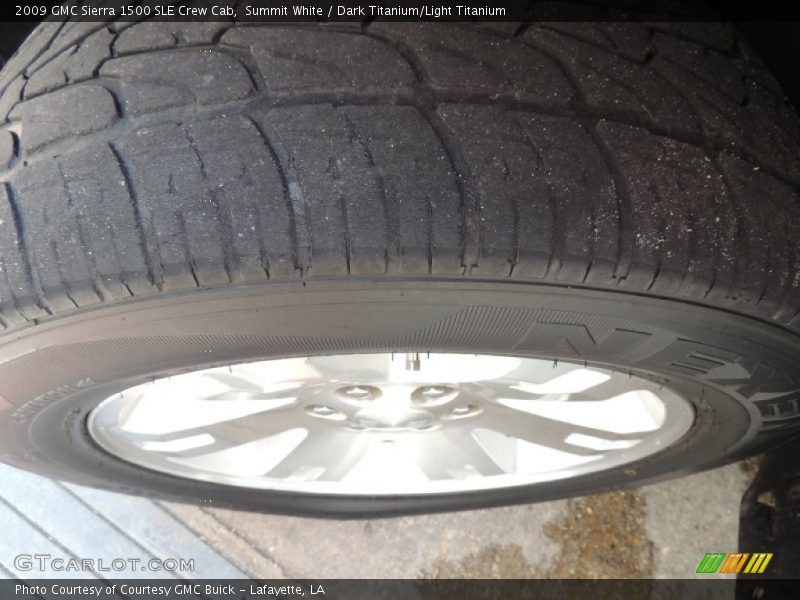 Summit White / Dark Titanium/Light Titanium 2009 GMC Sierra 1500 SLE Crew Cab