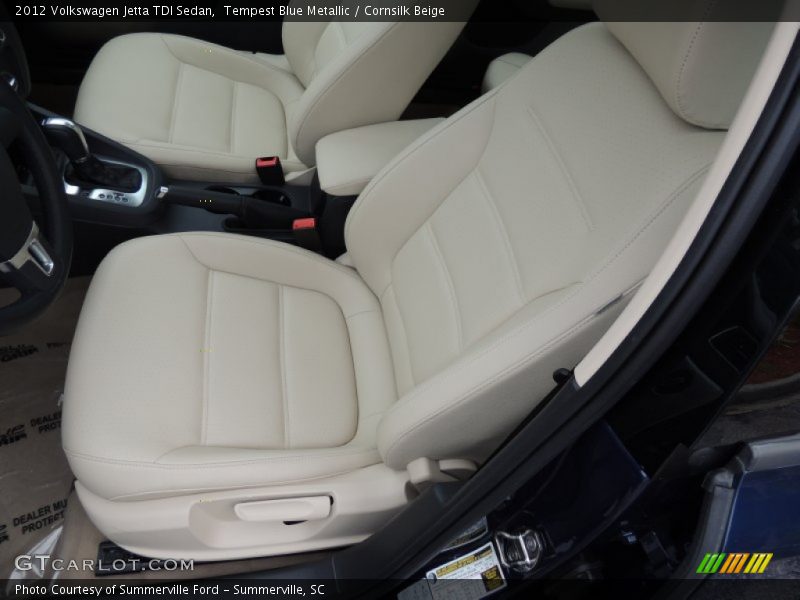 Tempest Blue Metallic / Cornsilk Beige 2012 Volkswagen Jetta TDI Sedan