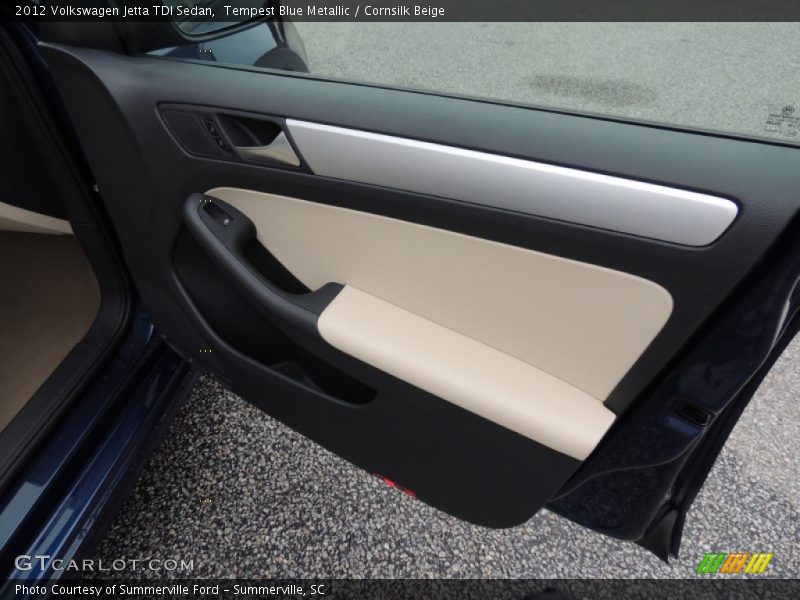 Tempest Blue Metallic / Cornsilk Beige 2012 Volkswagen Jetta TDI Sedan