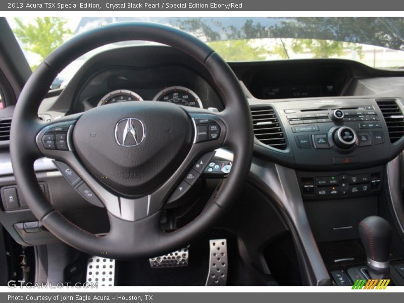 Crystal Black Pearl / Special Edition Ebony/Red 2013 Acura TSX Special Edition