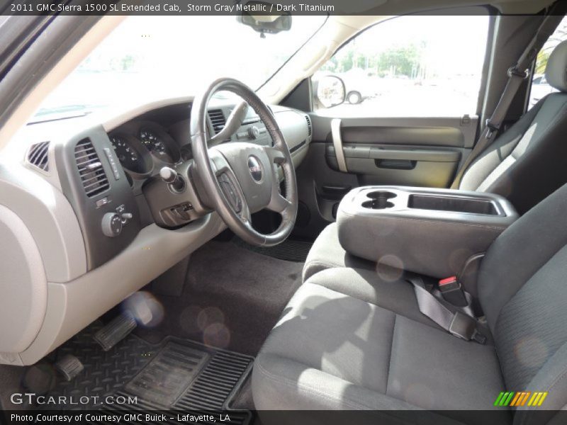 Storm Gray Metallic / Dark Titanium 2011 GMC Sierra 1500 SL Extended Cab