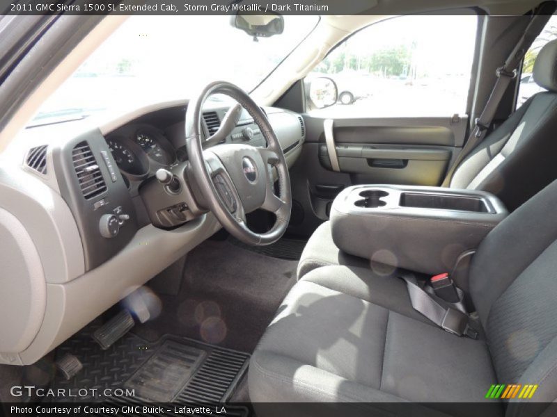 Storm Gray Metallic / Dark Titanium 2011 GMC Sierra 1500 SL Extended Cab