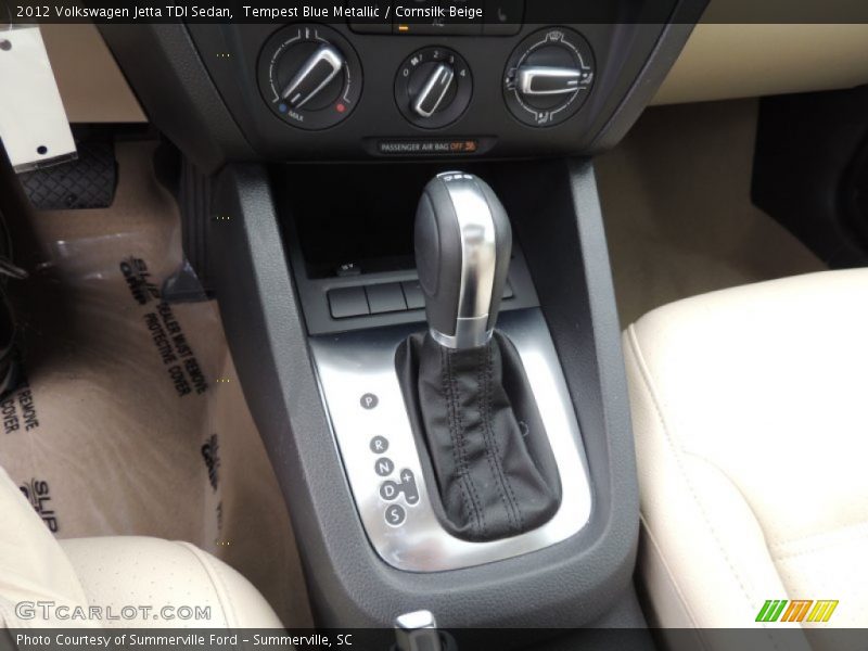 Tempest Blue Metallic / Cornsilk Beige 2012 Volkswagen Jetta TDI Sedan