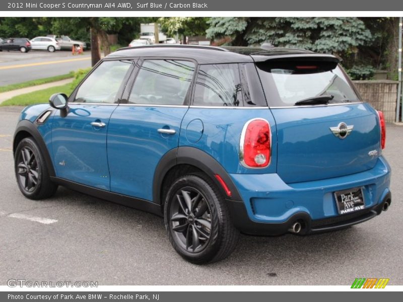 Surf Blue / Carbon Black 2012 Mini Cooper S Countryman All4 AWD