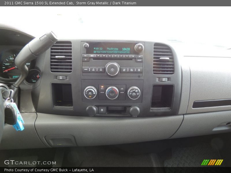 Storm Gray Metallic / Dark Titanium 2011 GMC Sierra 1500 SL Extended Cab