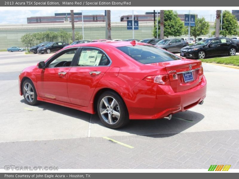 Milano Red / Special Edition Ebony/Red 2013 Acura TSX Special Edition