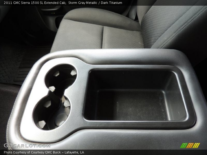 Storm Gray Metallic / Dark Titanium 2011 GMC Sierra 1500 SL Extended Cab