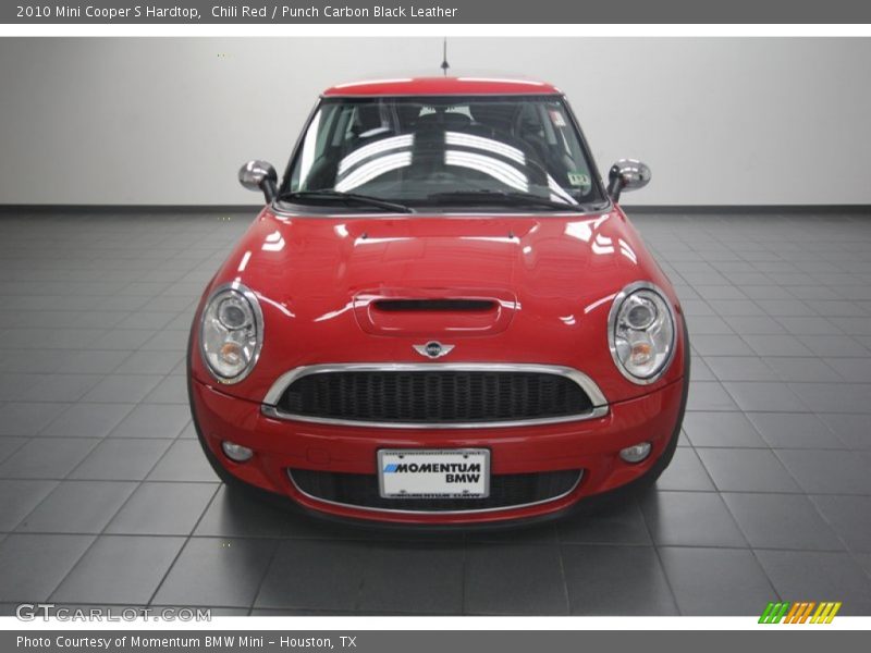 Chili Red / Punch Carbon Black Leather 2010 Mini Cooper S Hardtop