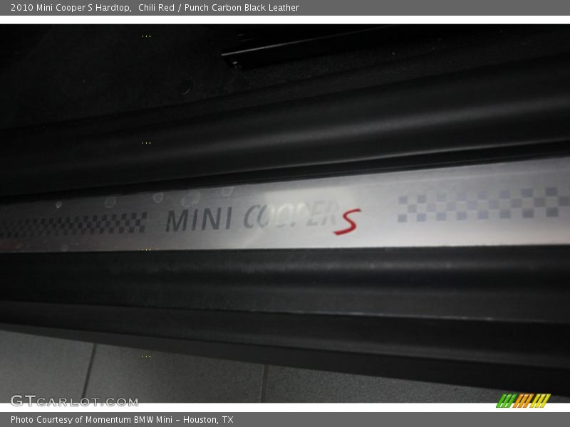 Chili Red / Punch Carbon Black Leather 2010 Mini Cooper S Hardtop