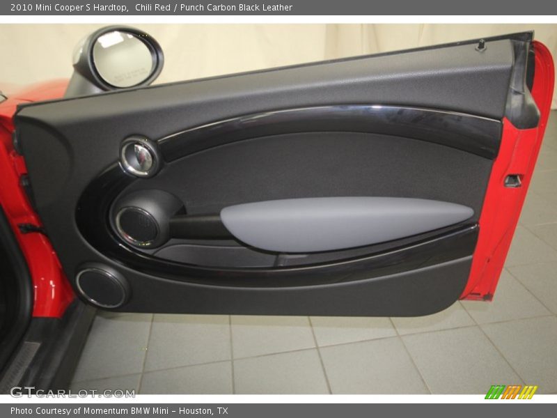 Chili Red / Punch Carbon Black Leather 2010 Mini Cooper S Hardtop