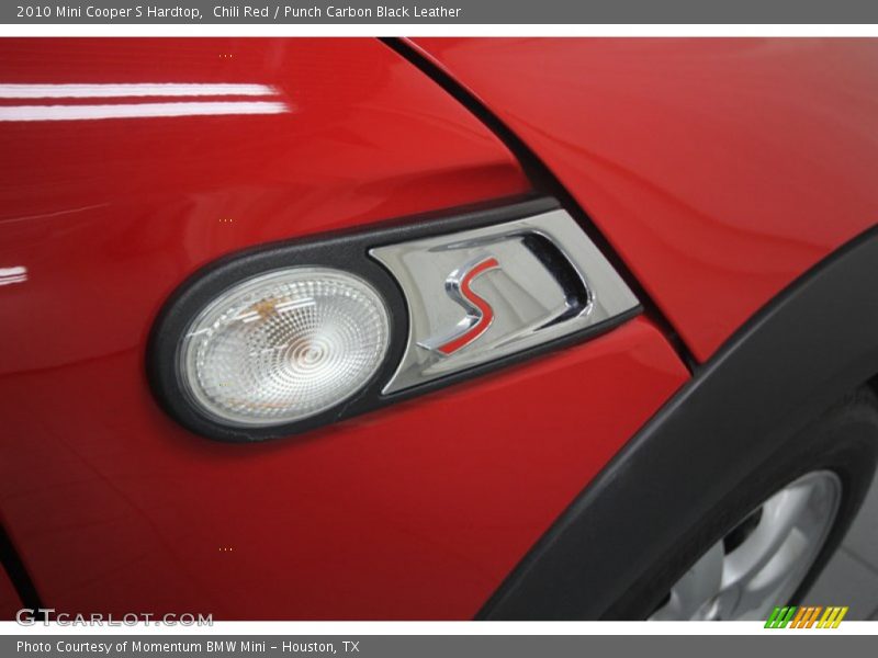 Chili Red / Punch Carbon Black Leather 2010 Mini Cooper S Hardtop