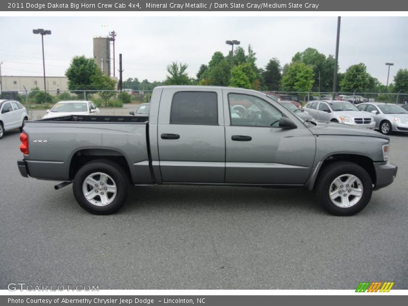 Mineral Gray Metallic / Dark Slate Gray/Medium Slate Gray 2011 Dodge Dakota Big Horn Crew Cab 4x4