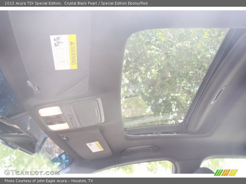 Crystal Black Pearl / Special Edition Ebony/Red 2013 Acura TSX Special Edition