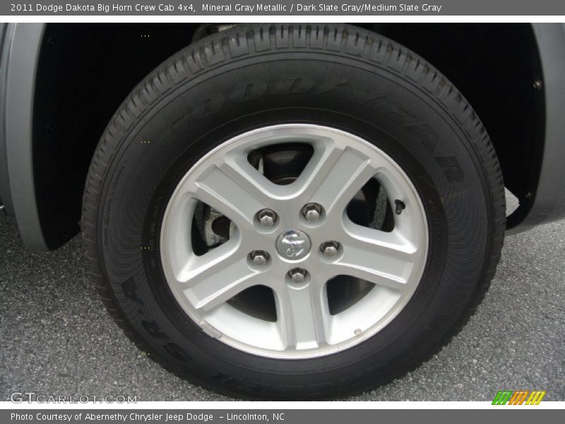 Mineral Gray Metallic / Dark Slate Gray/Medium Slate Gray 2011 Dodge Dakota Big Horn Crew Cab 4x4