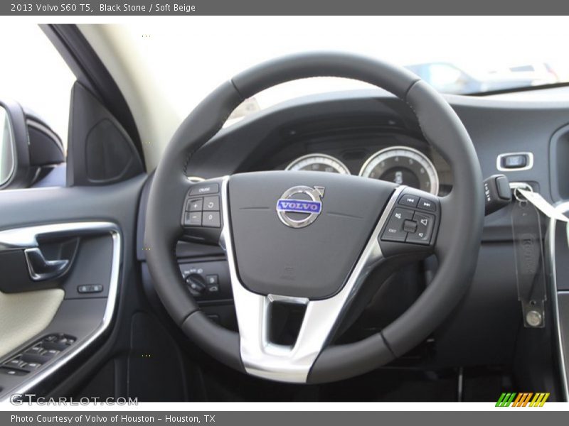 Black Stone / Soft Beige 2013 Volvo S60 T5