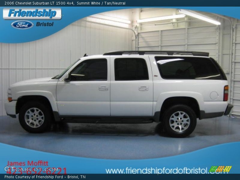 Summit White / Tan/Neutral 2006 Chevrolet Suburban LT 1500 4x4