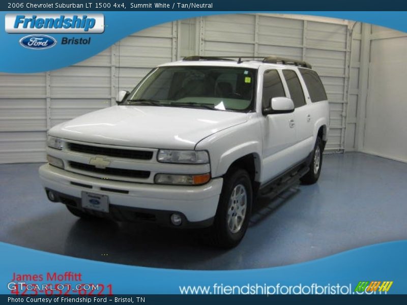 Summit White / Tan/Neutral 2006 Chevrolet Suburban LT 1500 4x4