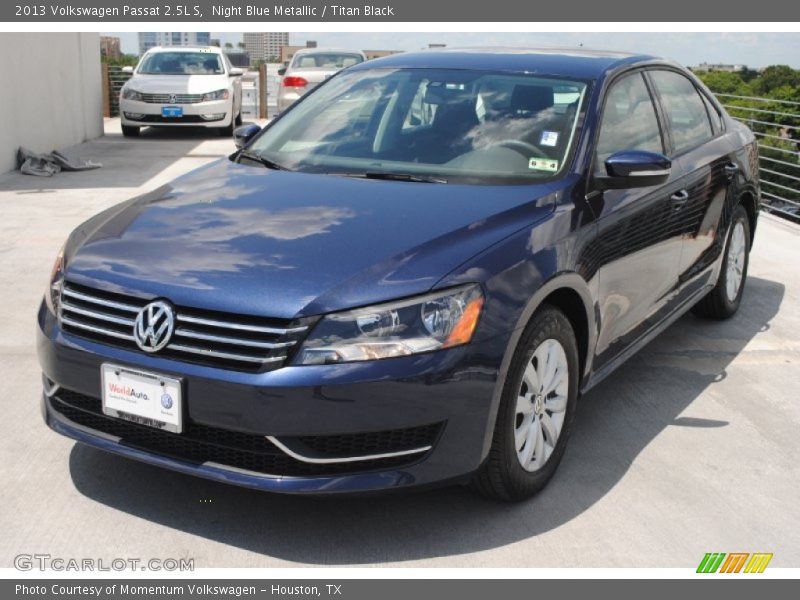 Night Blue Metallic / Titan Black 2013 Volkswagen Passat 2.5L S