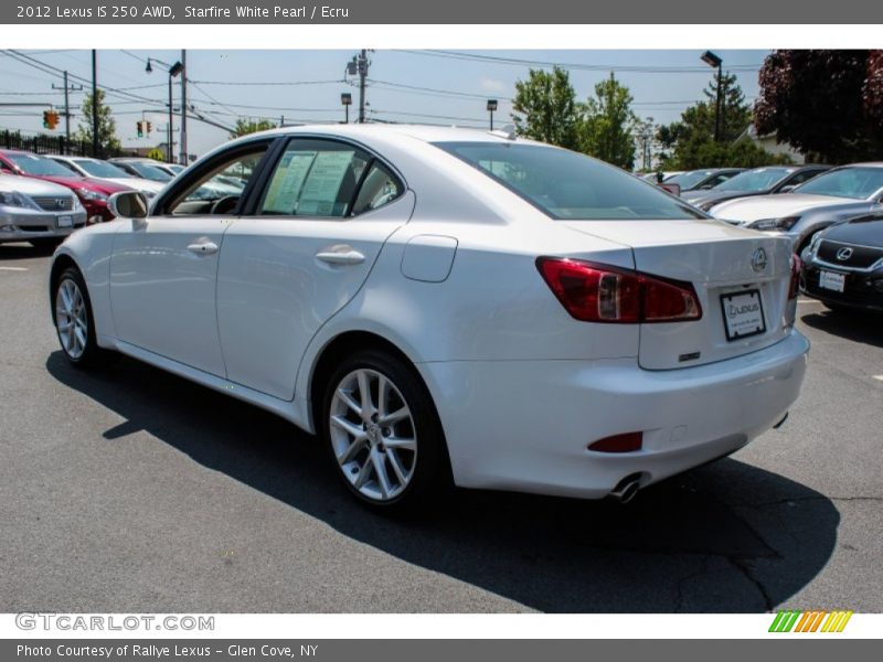 Starfire White Pearl / Ecru 2012 Lexus IS 250 AWD