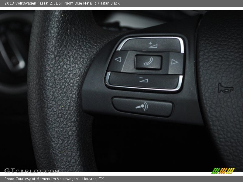 Night Blue Metallic / Titan Black 2013 Volkswagen Passat 2.5L S