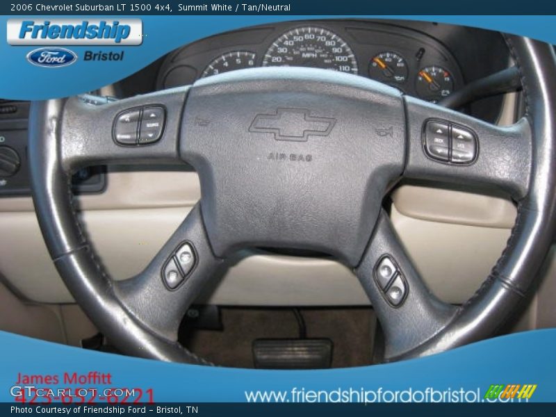 Summit White / Tan/Neutral 2006 Chevrolet Suburban LT 1500 4x4