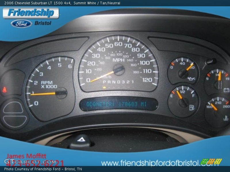 Summit White / Tan/Neutral 2006 Chevrolet Suburban LT 1500 4x4