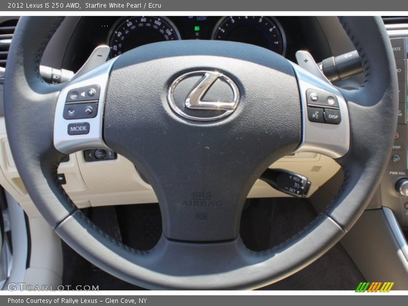 Starfire White Pearl / Ecru 2012 Lexus IS 250 AWD