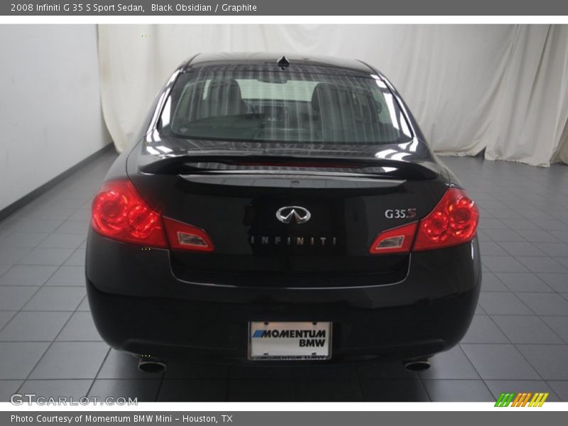 Black Obsidian / Graphite 2008 Infiniti G 35 S Sport Sedan