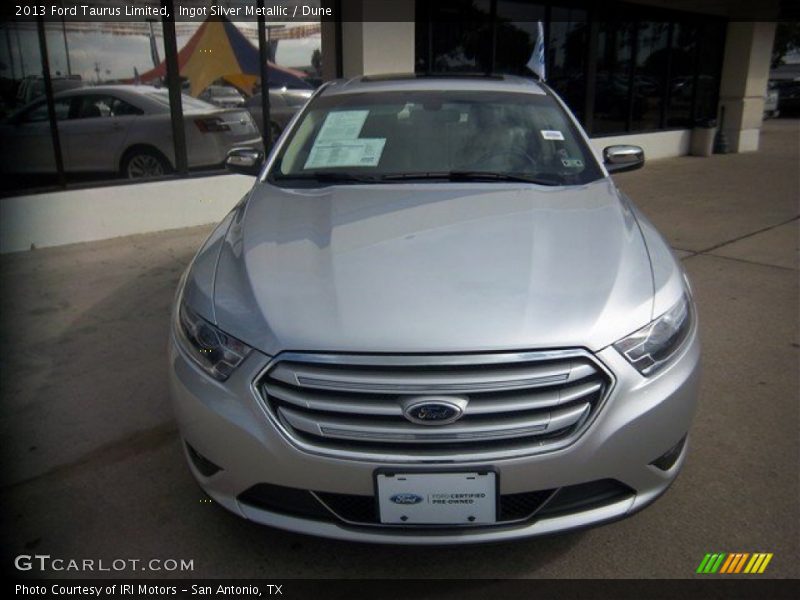 Ingot Silver Metallic / Dune 2013 Ford Taurus Limited