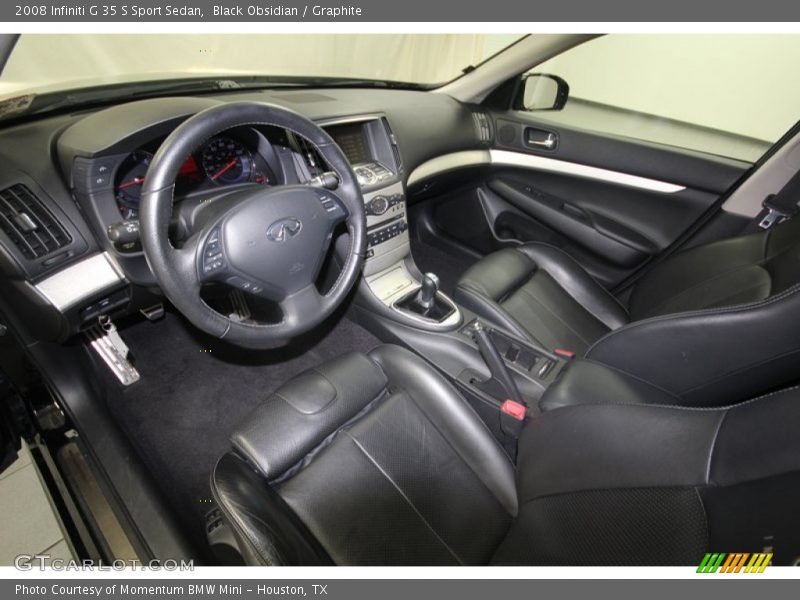 Black Obsidian / Graphite 2008 Infiniti G 35 S Sport Sedan