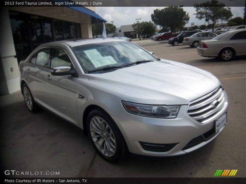Ingot Silver Metallic / Dune 2013 Ford Taurus Limited