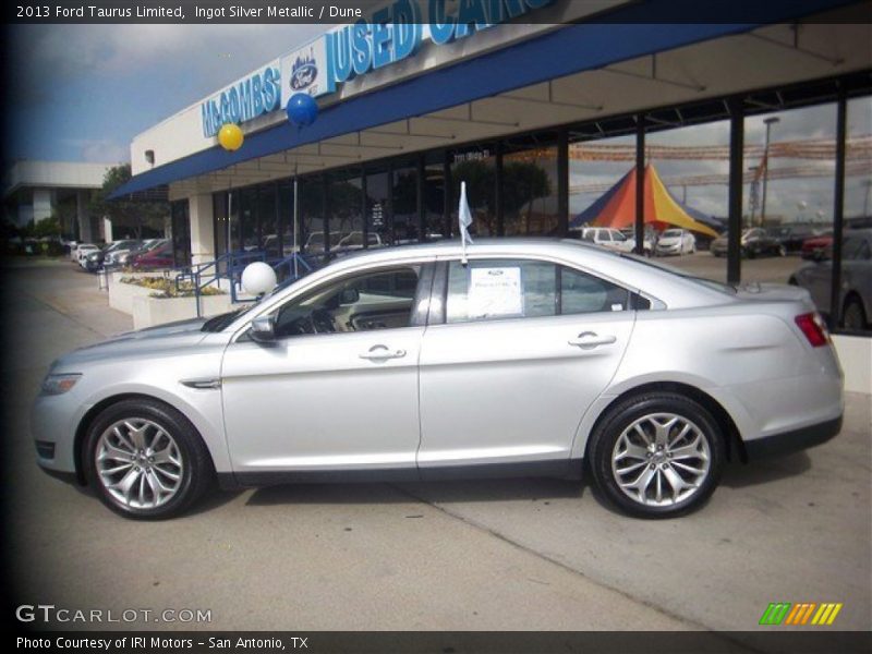 Ingot Silver Metallic / Dune 2013 Ford Taurus Limited