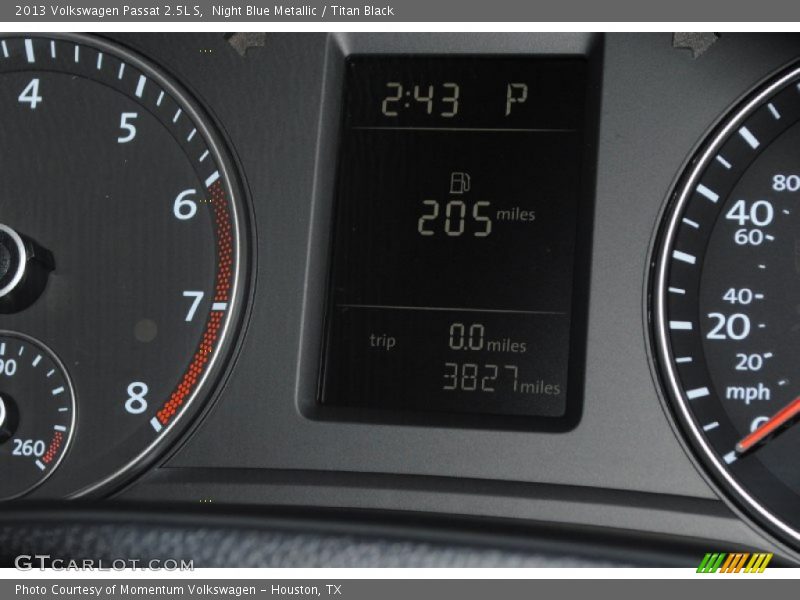 Night Blue Metallic / Titan Black 2013 Volkswagen Passat 2.5L S