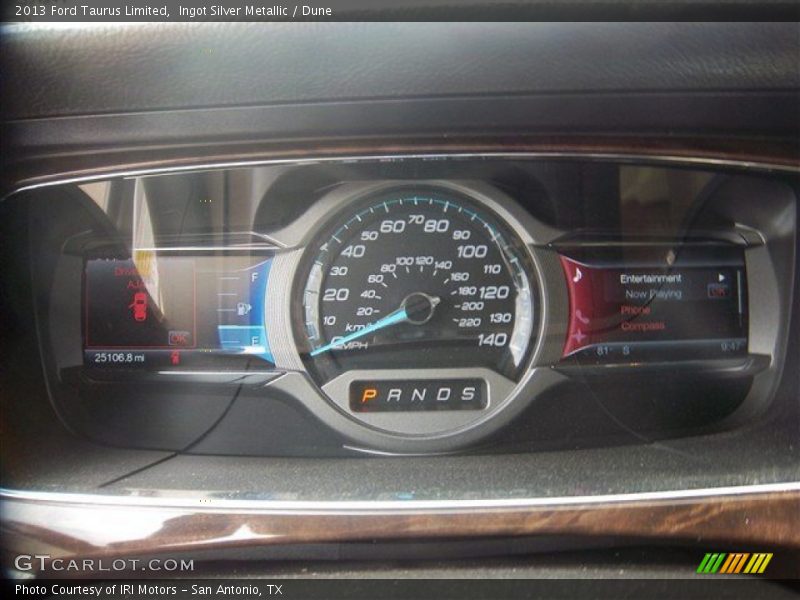 Ingot Silver Metallic / Dune 2013 Ford Taurus Limited