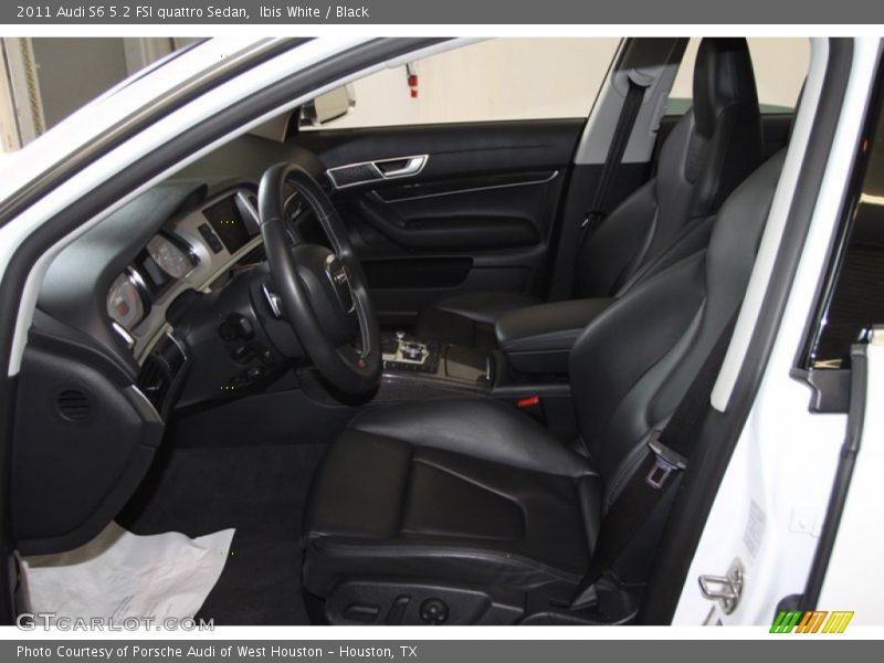 Front Seat of 2011 S6 5.2 FSI quattro Sedan