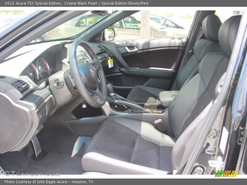 Crystal Black Pearl / Special Edition Ebony/Red 2013 Acura TSX Special Edition