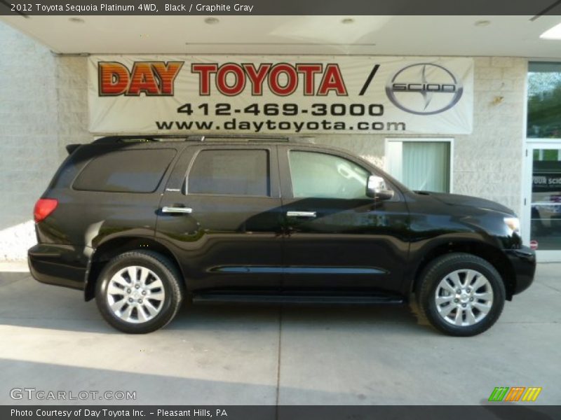 Black / Graphite Gray 2012 Toyota Sequoia Platinum 4WD