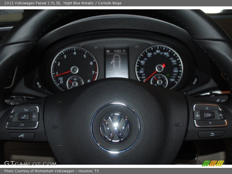 Night Blue Metallic / Cornsilk Beige 2013 Volkswagen Passat 2.5L SE