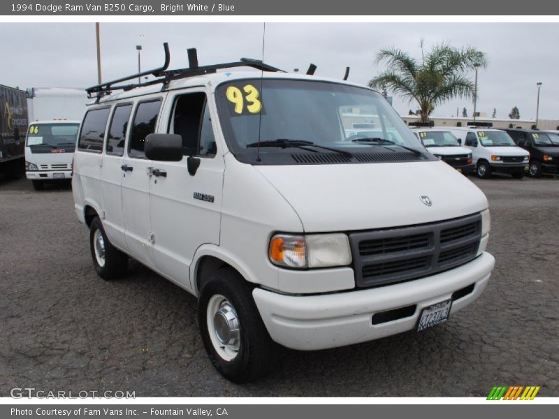 Front 3/4 View of 1994 Ram Van B250 Cargo