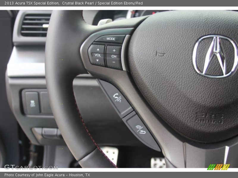 Crystal Black Pearl / Special Edition Ebony/Red 2013 Acura TSX Special Edition