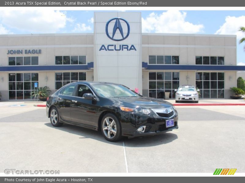 Crystal Black Pearl / Special Edition Ebony/Red 2013 Acura TSX Special Edition