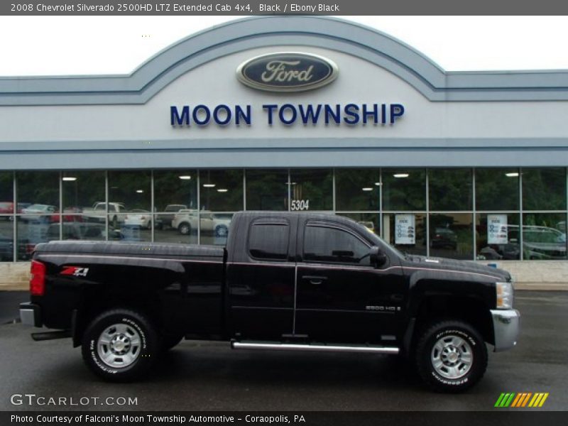Black / Ebony Black 2008 Chevrolet Silverado 2500HD LTZ Extended Cab 4x4