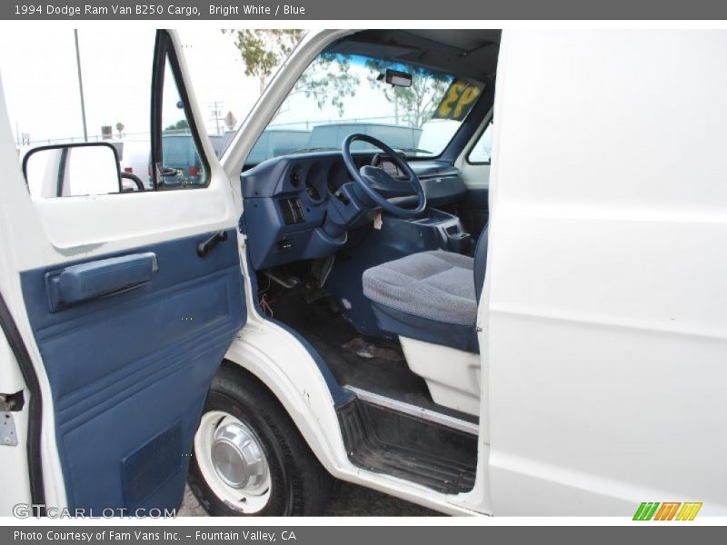 Bright White / Blue 1994 Dodge Ram Van B250 Cargo