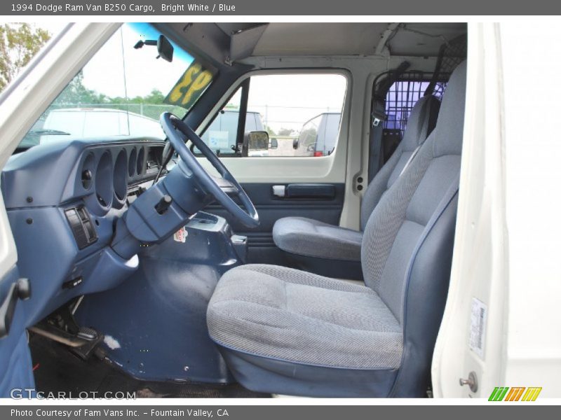  1994 Ram Van B250 Cargo Blue Interior
