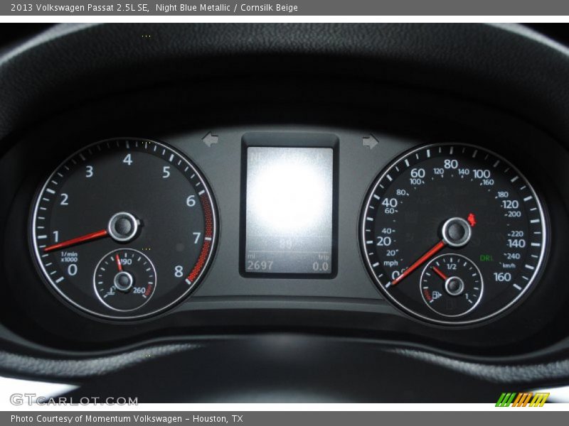 Night Blue Metallic / Cornsilk Beige 2013 Volkswagen Passat 2.5L SE